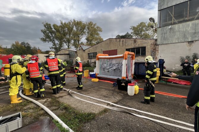 Námět dnešního společného taktického cvičení všech složek IZS